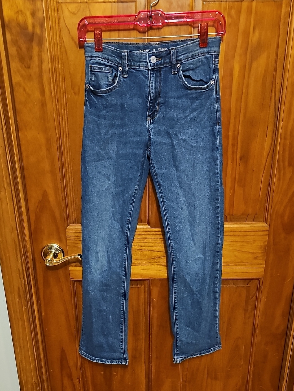 Old Navy Dark Blue Straight Leg Jeans